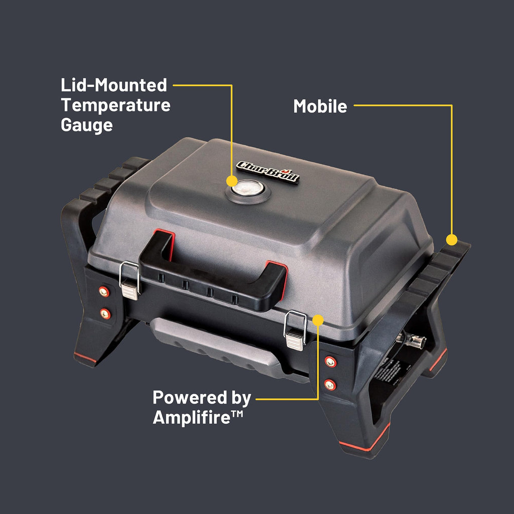 Charbroil Grill2Go X200 Portable Gas Grill, Dark Grey - 25409200