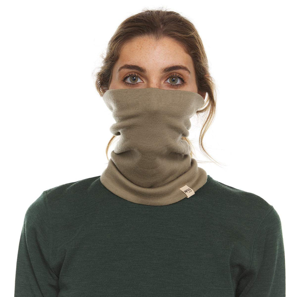 100% Merino Wool - Midweight Neck Gaiter - Skiing Neck Warmer - Winter Face Mask - Multipurpose Headwear