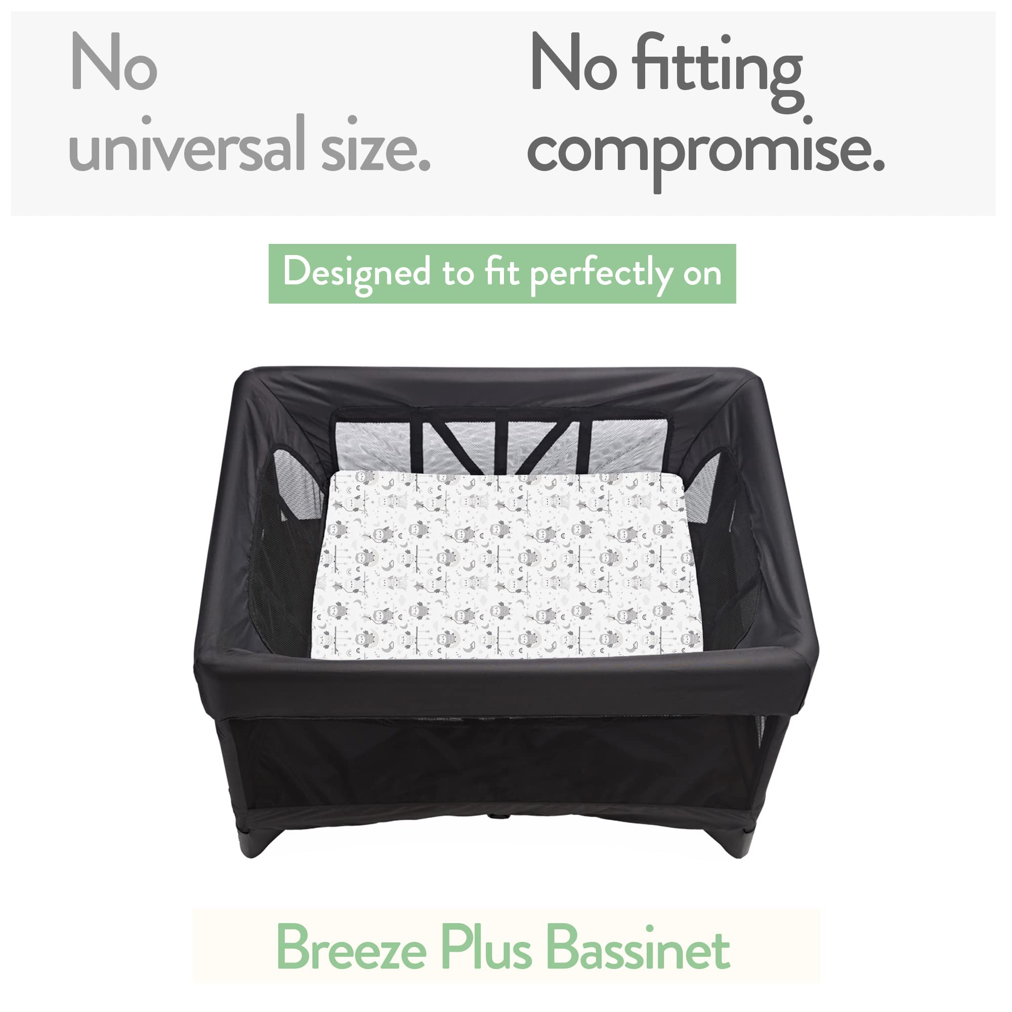 Joey + Joan Bassinet Sheets Compatible with 4moms Mamaroo Sleep Bassinet - Fits 18 x 30 Inch Oval Bassinet Mattress – Buttery Soft 100% Cotton – 2 Pack – Farm Animals – 2 Pack