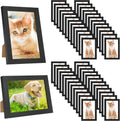 YOUKE OLA Set of 50 Picture Frame Bulk Photo Frames Wall Mounting Simple Photo Frames Multi Picture Frames for Wall or Tabletop, Black