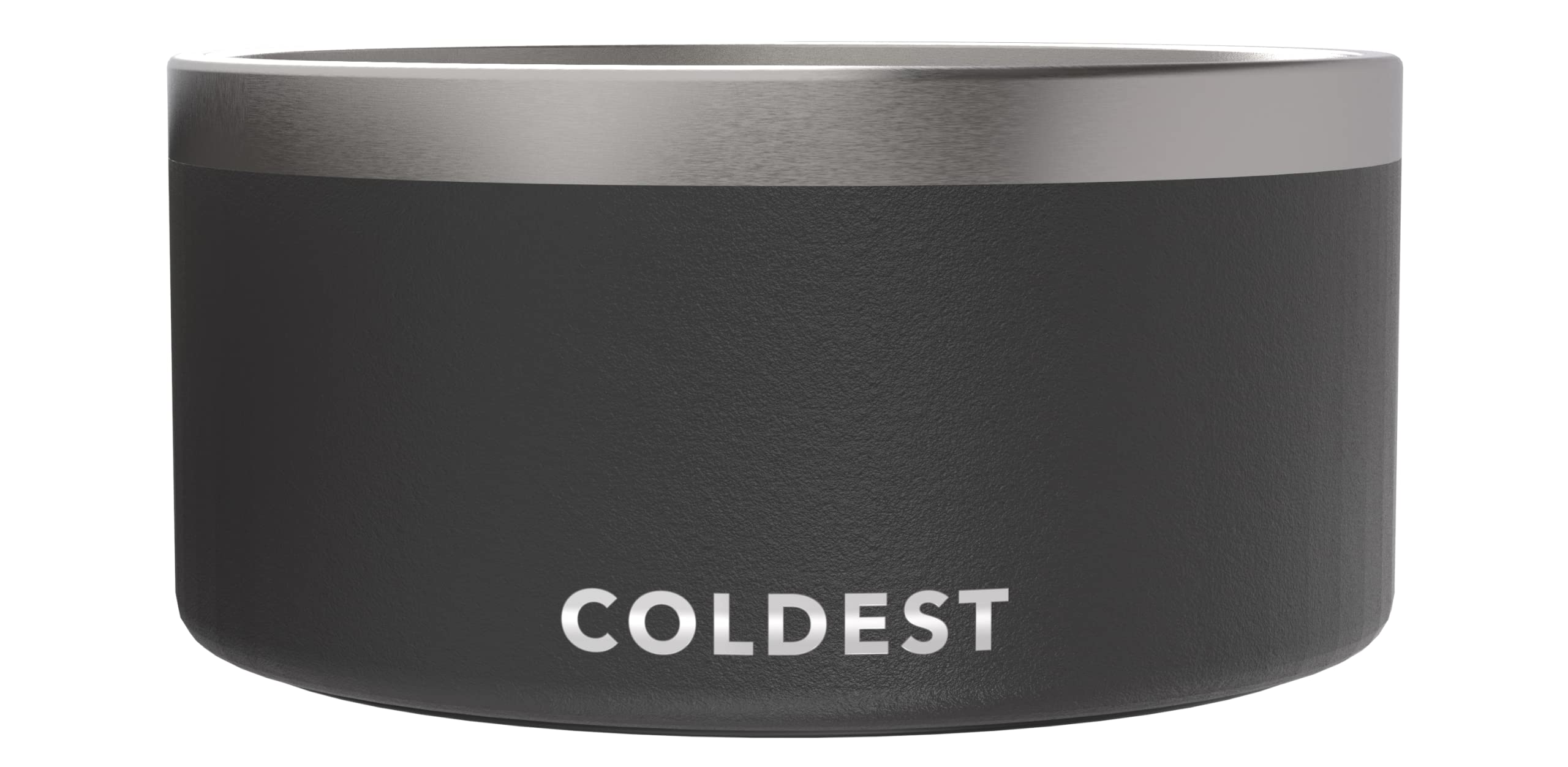 Coldest Dog Bowl - Anti Rust Metal, Non Slip, 3 Layers Insulated Stainless Steel Dog Bowls - Spill Proof & Heavy Duty - Water Bowl for Dogs, Cats & Pets, Dish Washer Safe (21 oz, Mars Red Glitter)