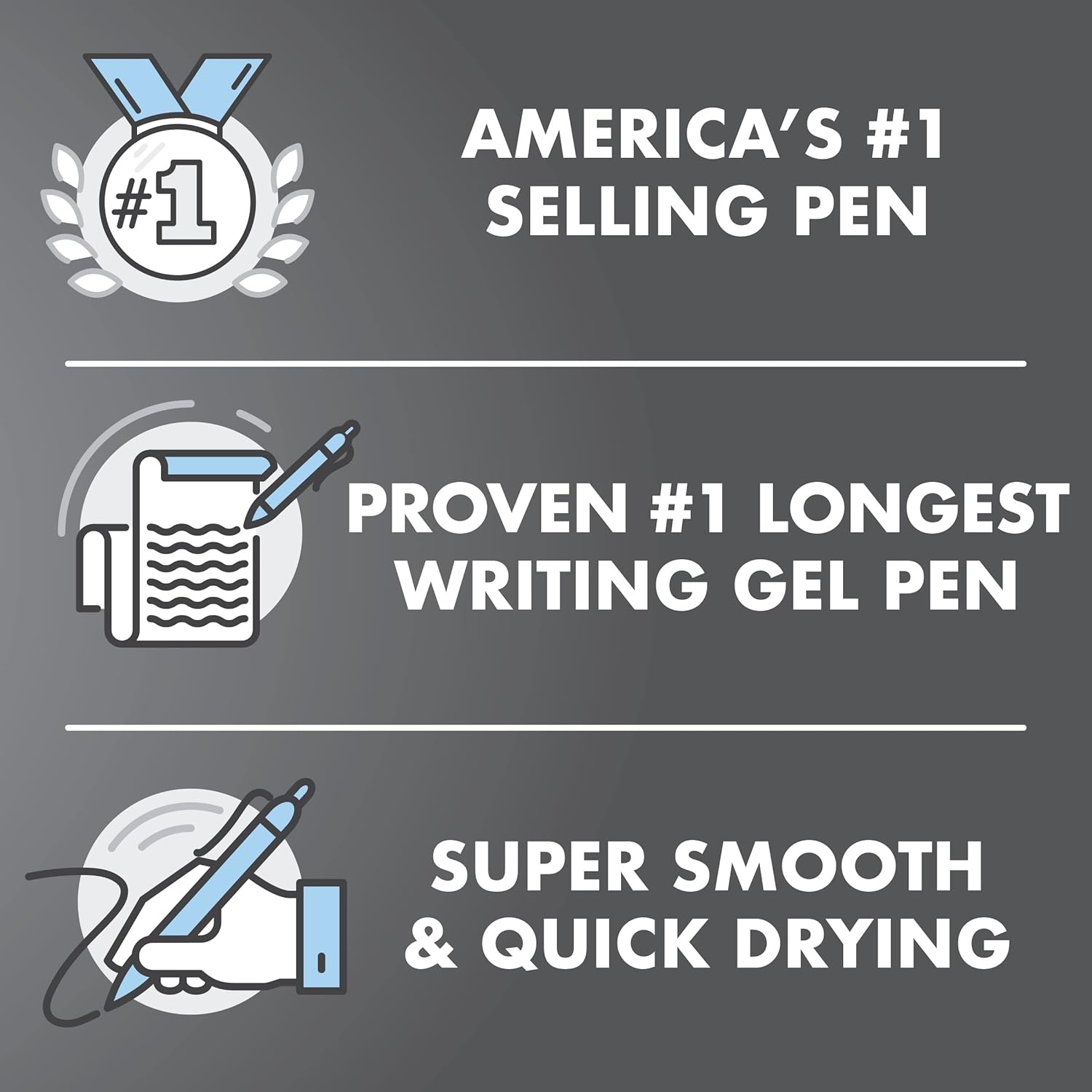 Pilot, G2 Gel Ink Refills, Bold Point 1.0 mm, G2 Pen Refills, Black, Pack of 12