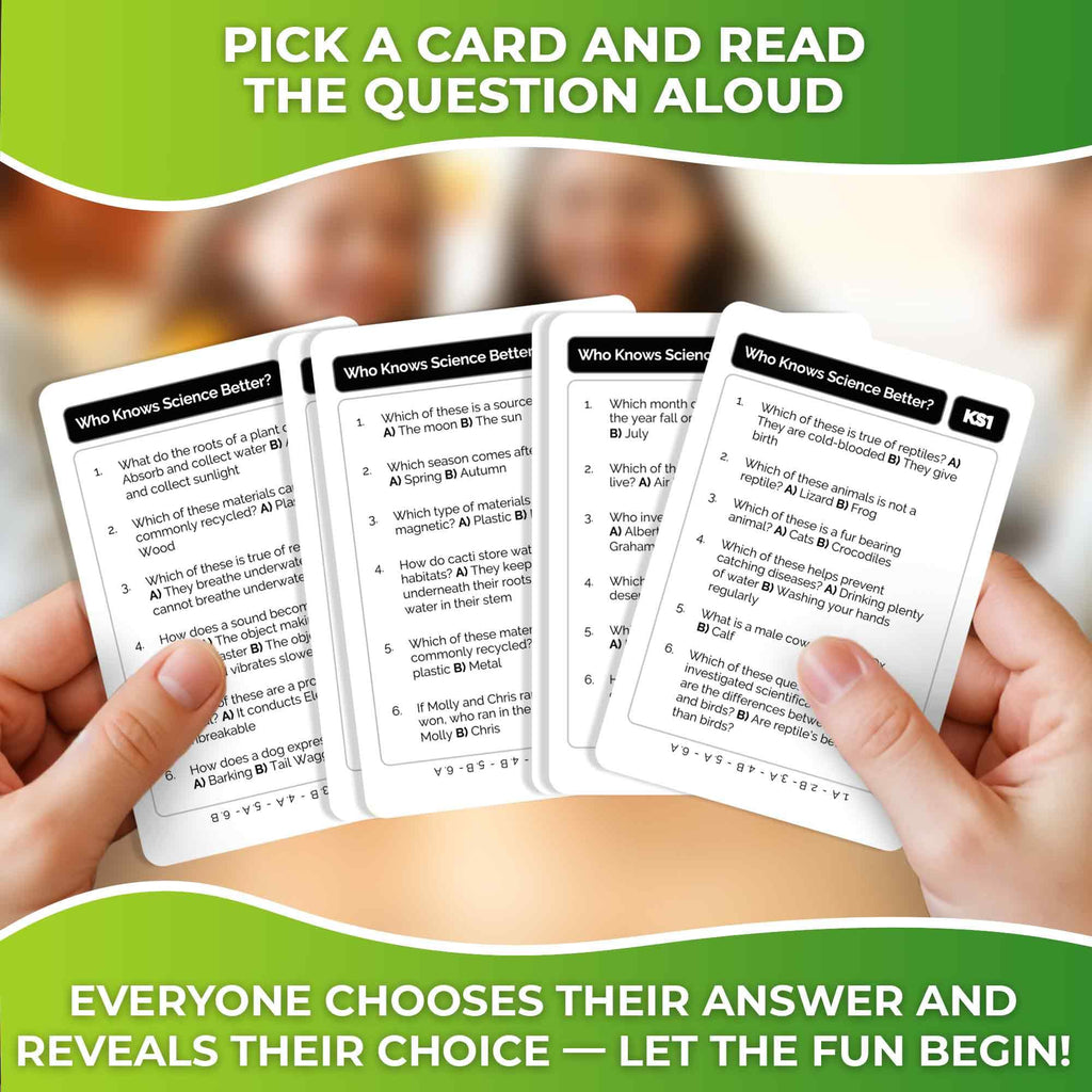 Family Board Games for Kids and Adults - Trivia Card Games for Kids 8-12 and Adults - Who Knows Me Better for Family Game Night - 500+ Facts Questions from Ages 6-8 — Fun Travel Car Activities for 5+