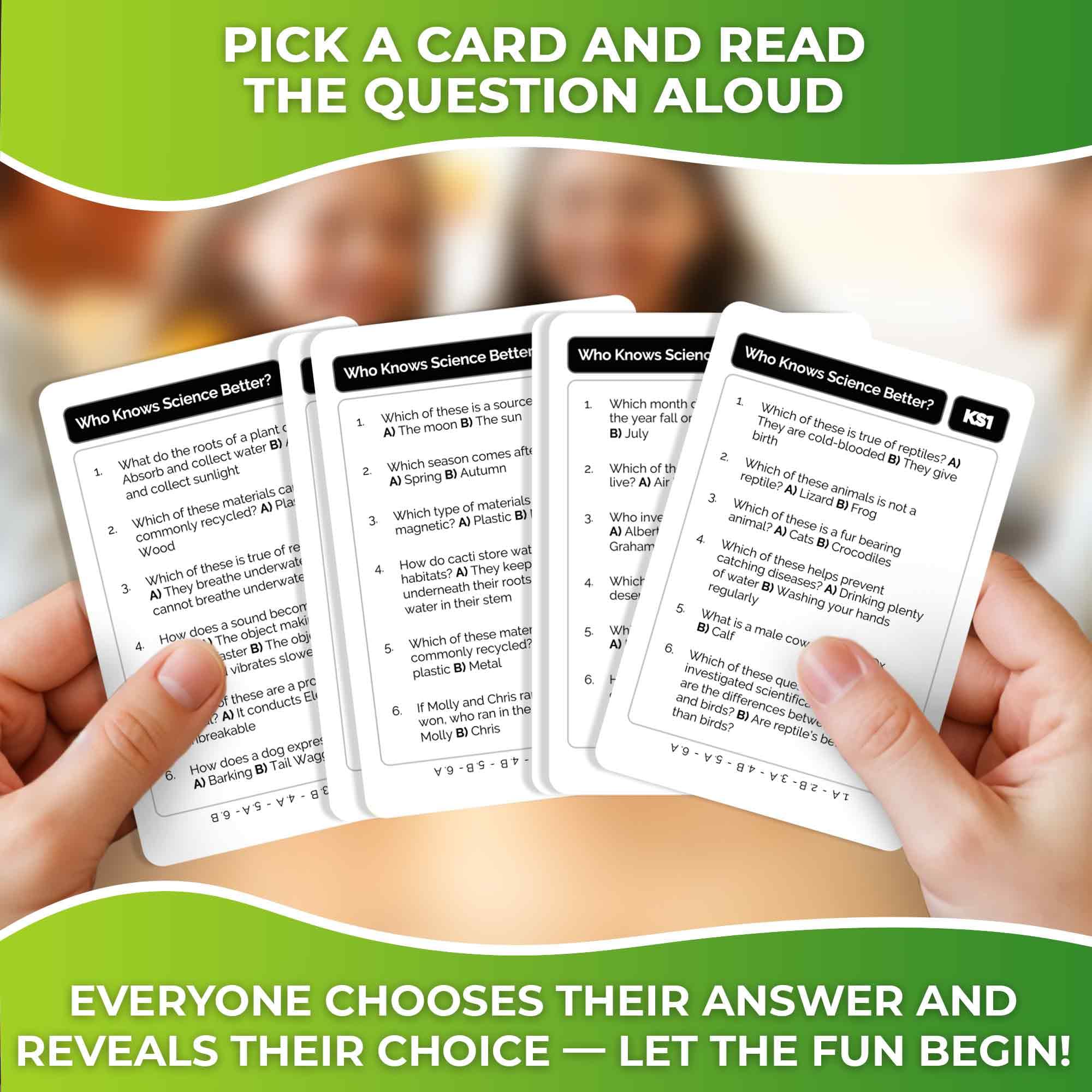 Family Board Games for Kids and Adults - Trivia Card Games for Kids 8-12 and Adults - Who Knows Me Better for Family Game Night - 500+ Facts Questions from Ages 6-8 — Fun Travel Car Activities for 5+