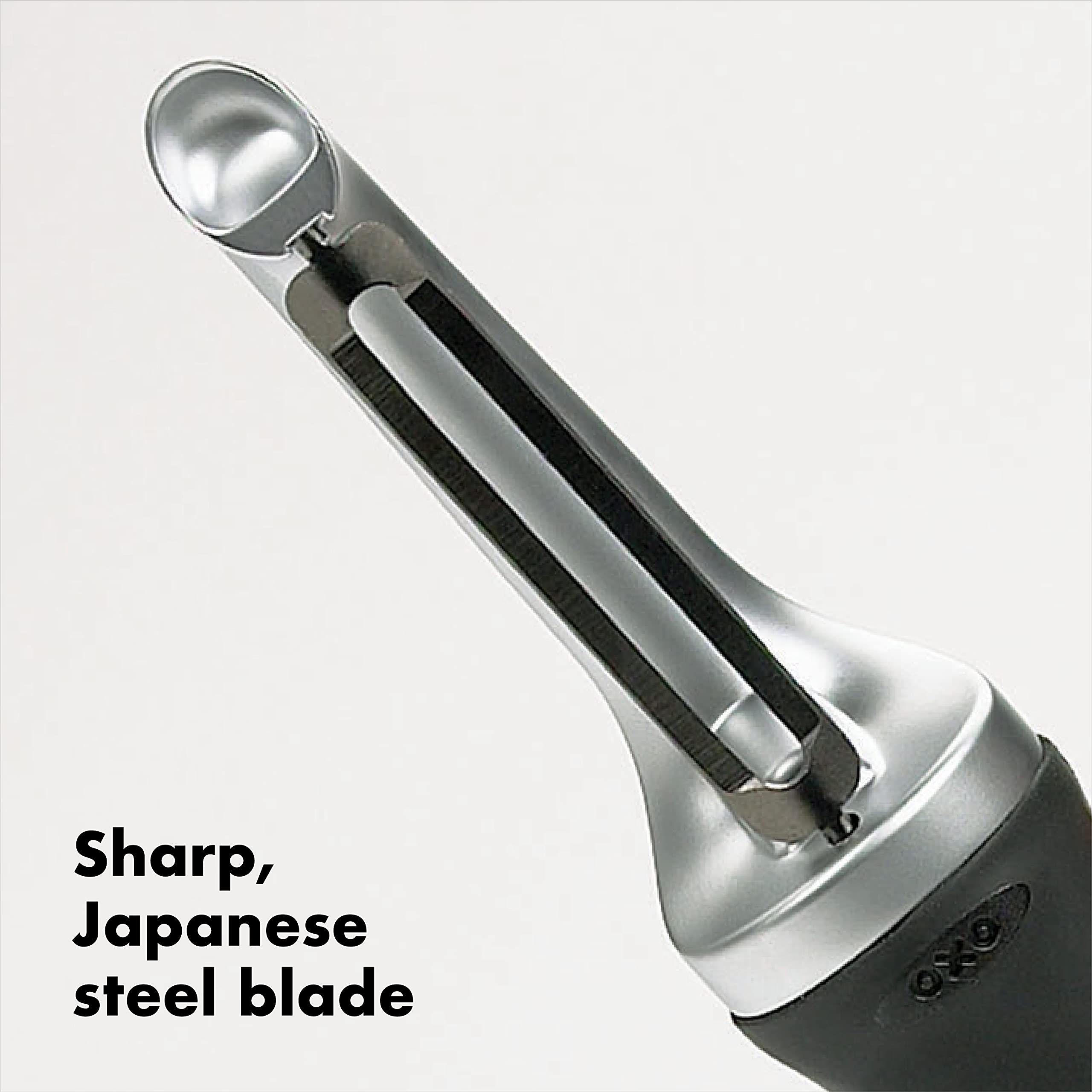 OXO Good Grips Stainless Steel Smooth Potato Masher + OXO Good Grips Pro Swivel Peeler Bundle
