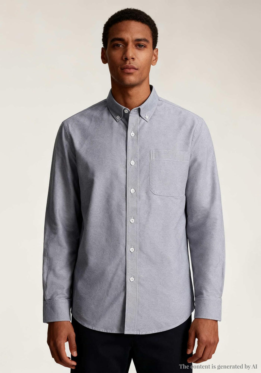 Cromoncent Mens Cotton Oxford Shirt Long Sleeve Button Down Dress Shirts with Pocket