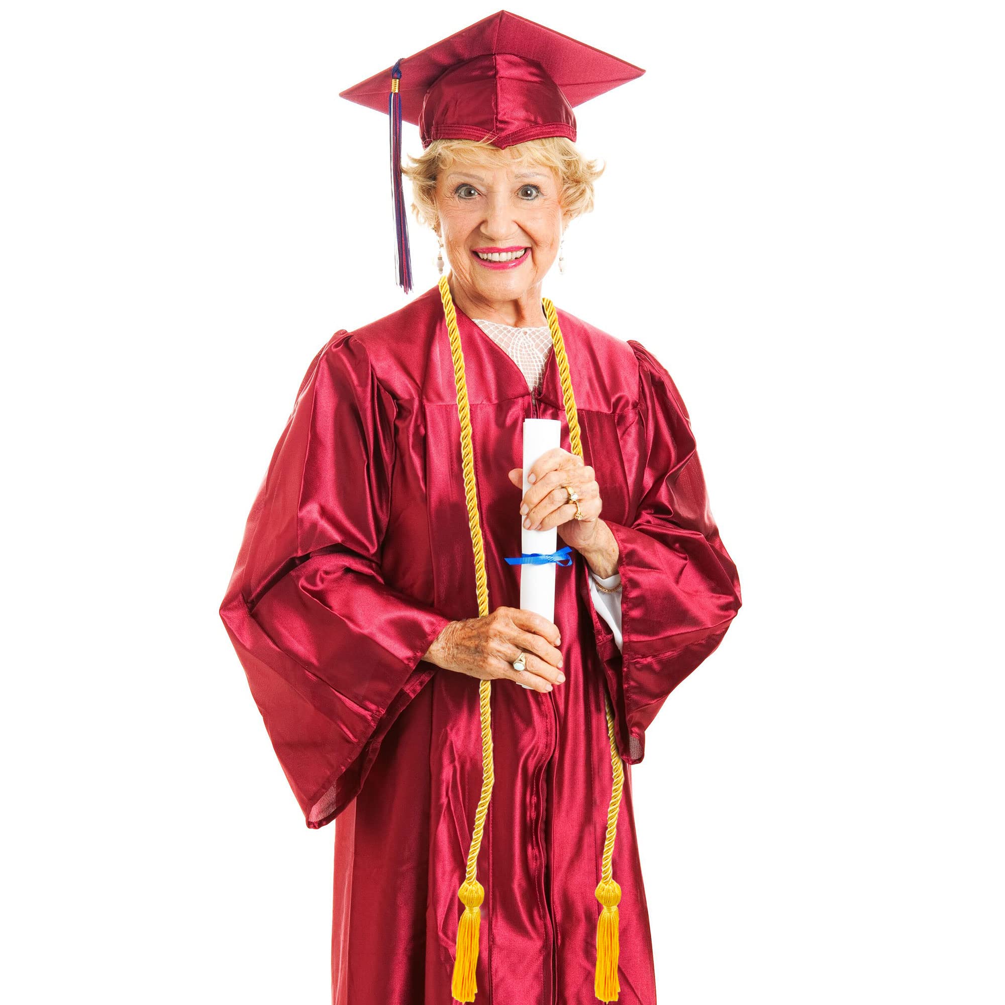 15 Pieces Graduation Honor Cord Braided Honor Cords with Tassels for Graduation Students (Black)