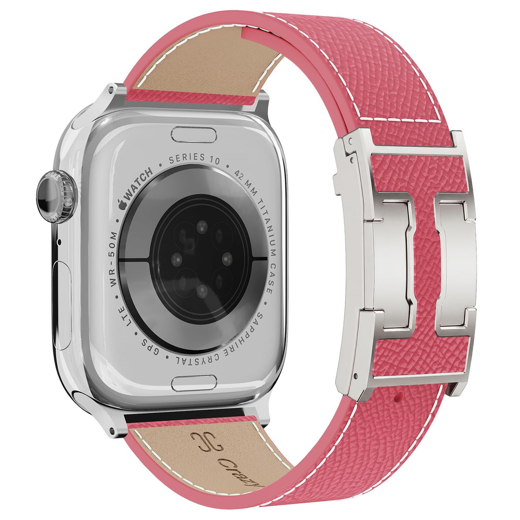 Designer Leather Band Compatible with Apple Watch 49mm46mm45mm44mm42mm41mm 40mm38mm for Women,Magnetic Buckle Replacement Strap for iWatch Ultra 3/2 /1 SE 3/2/1 Series 11/10/9/8/7/6/5/4/3/2/1