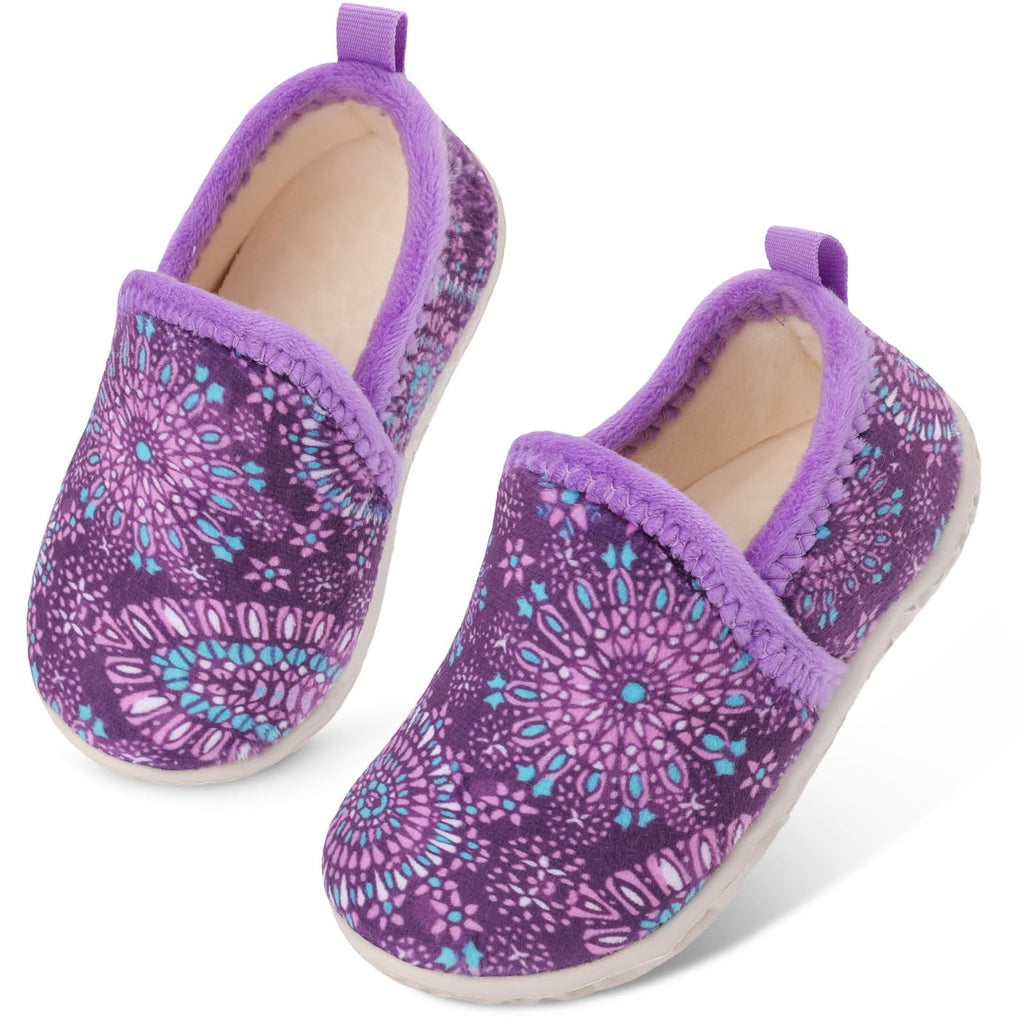 Lefflow Toddler Slippers Boys Girls House Shoes Slip on Baby Sock Shoes Lightweight Outdoor Walking Shoes