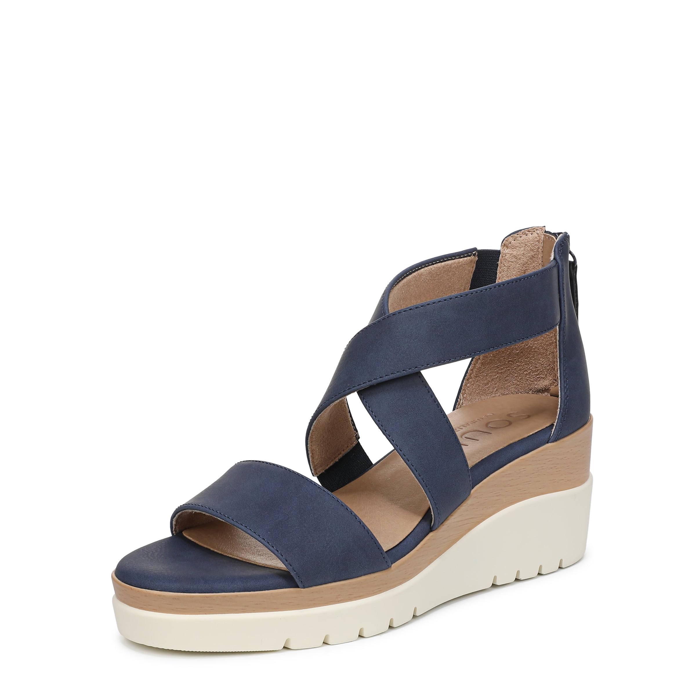 Naturalizer Women Goodtimes Casual Ankle Straps Wedge Sandal