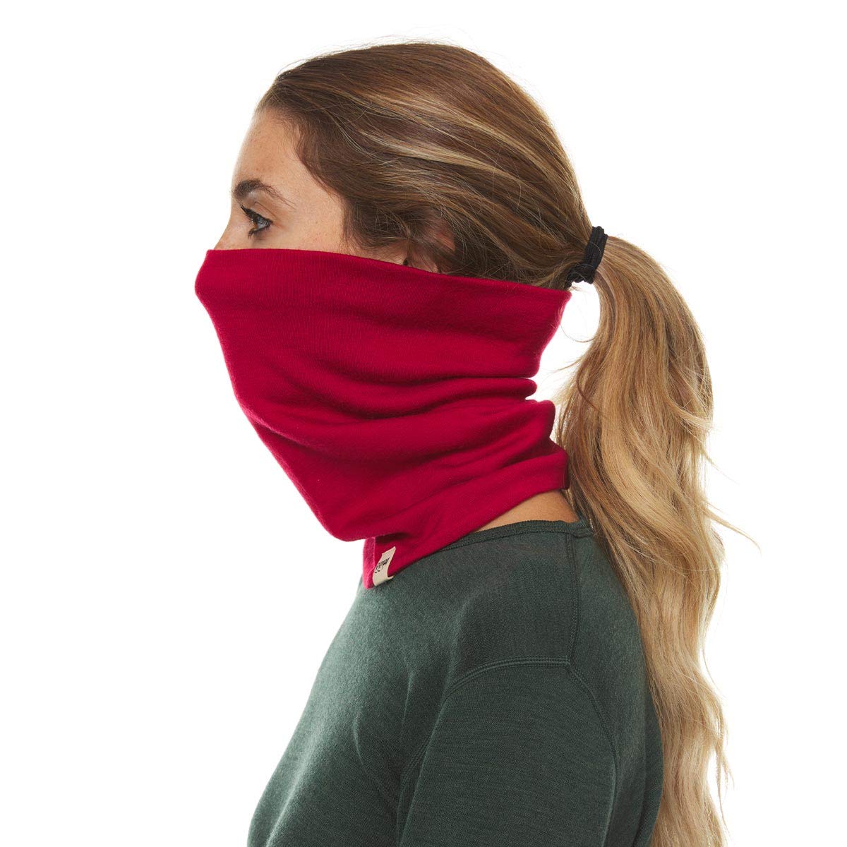 100% Merino Wool - Midweight Neck Gaiter - Skiing Neck Warmer - Winter Face Mask - Multipurpose Headwear
