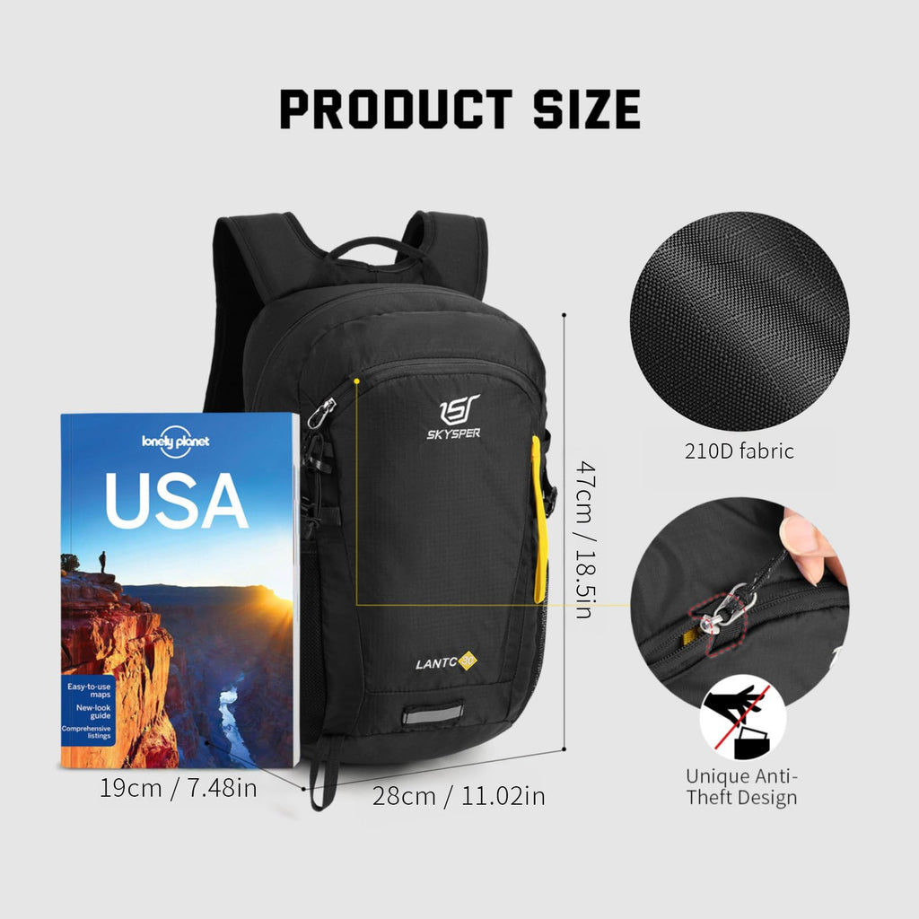 SKYSPER Small Hiking Backpack, 20L Lightweight Travel Backpacks Hiking Daypack for Women Men