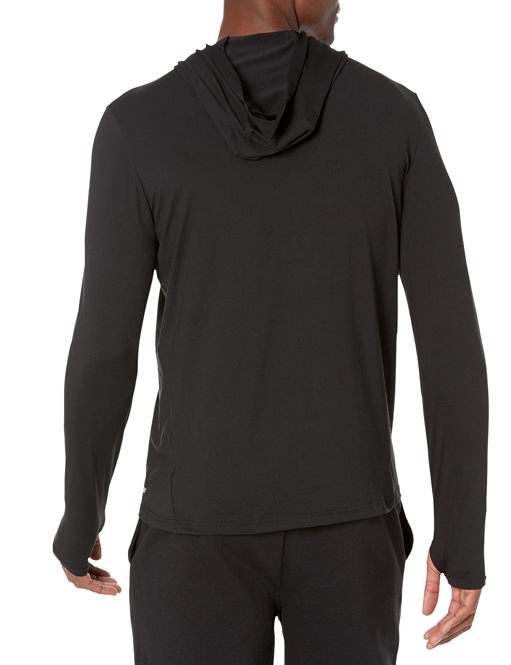 Amazon Essentials Men's Long Sleeve Quick Dry Performance Tech Hooded Workout T-Shirt