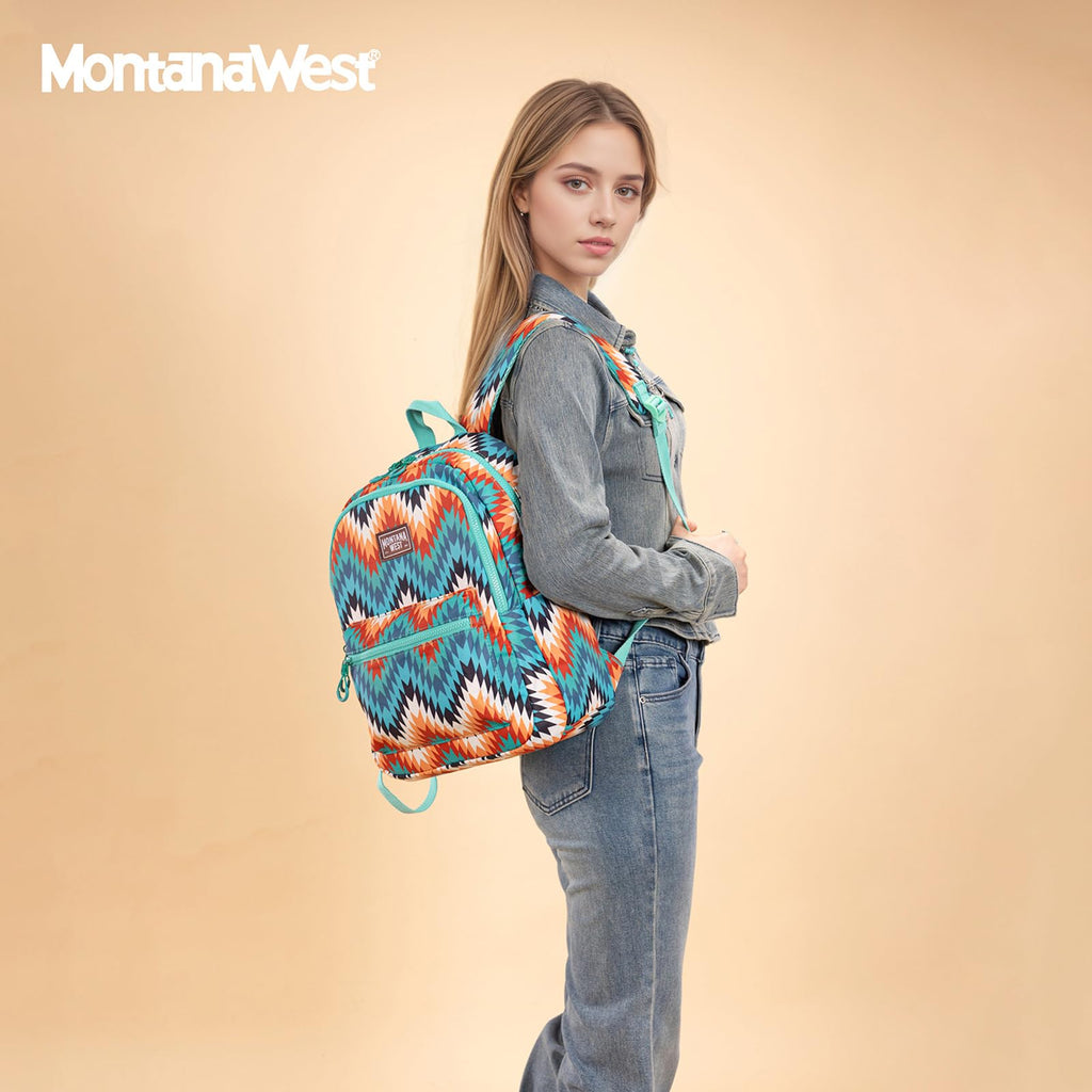 Montana West Backpack Purse for Women Western Aztec Backpack Purse Lightweight Casual Daypack for Travel