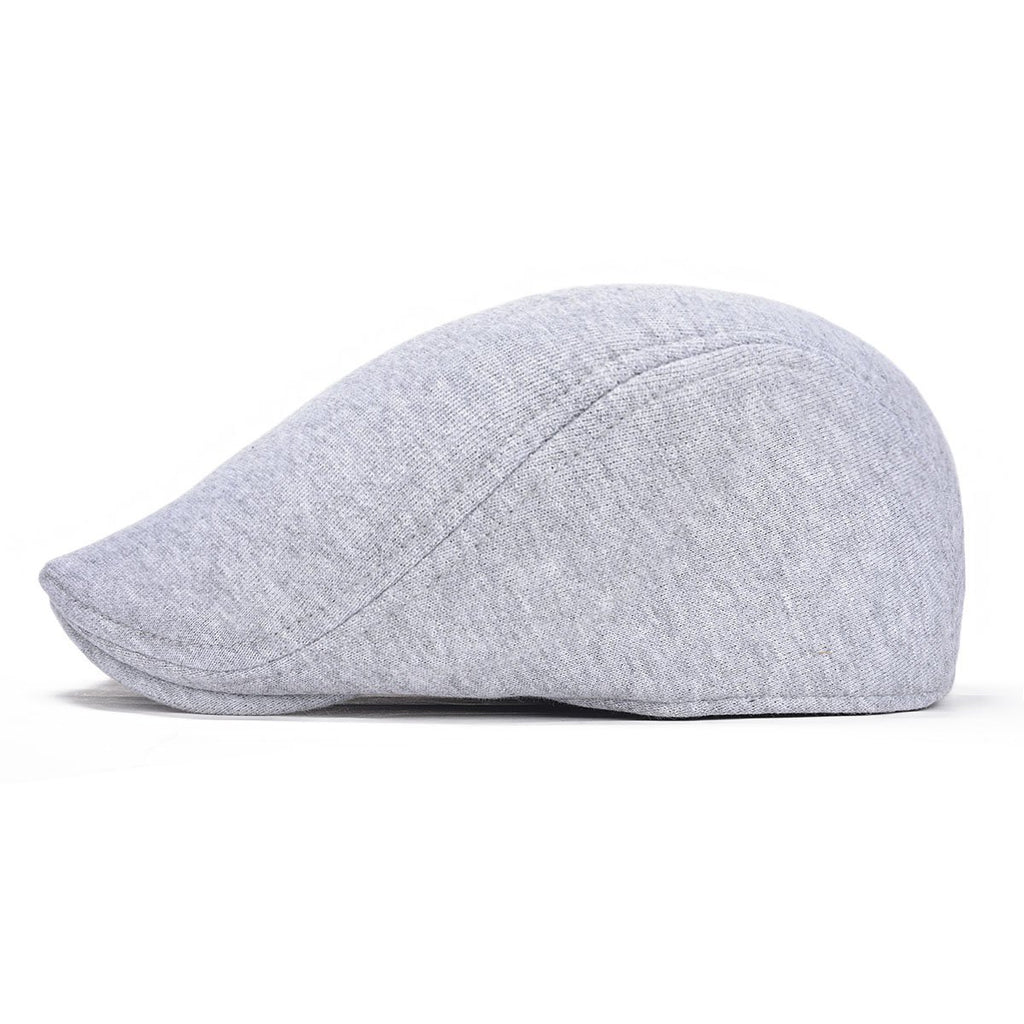 FEINION Men Cotton Newsboy Cap Soft Fit Cabbie Hat