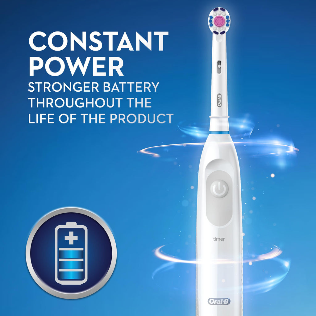 Oral-B Pro 100 Charcoal, Battery Powered Electric Toothbrush, Black