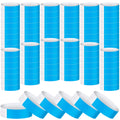 Tudomro 1200 Pack Plastic Paper Wristbands for Events Neon Party Wrist Bands Colored Waterproof Concert Identification Hand Bands Lightweight Adhesive Wristband(Blue)