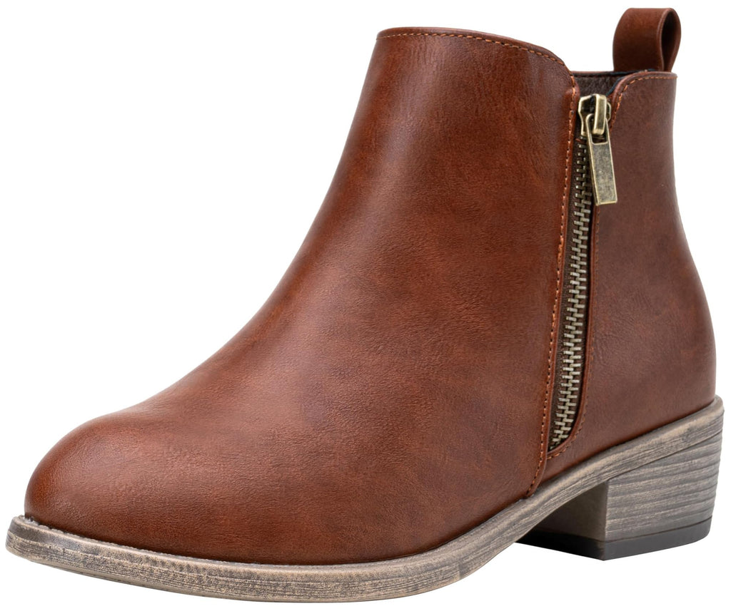 Jeossy Women's 905 Ankle Boots, Classic Low Heeled Short Booties, Casual Comfortable Boots with Wide Widths Available