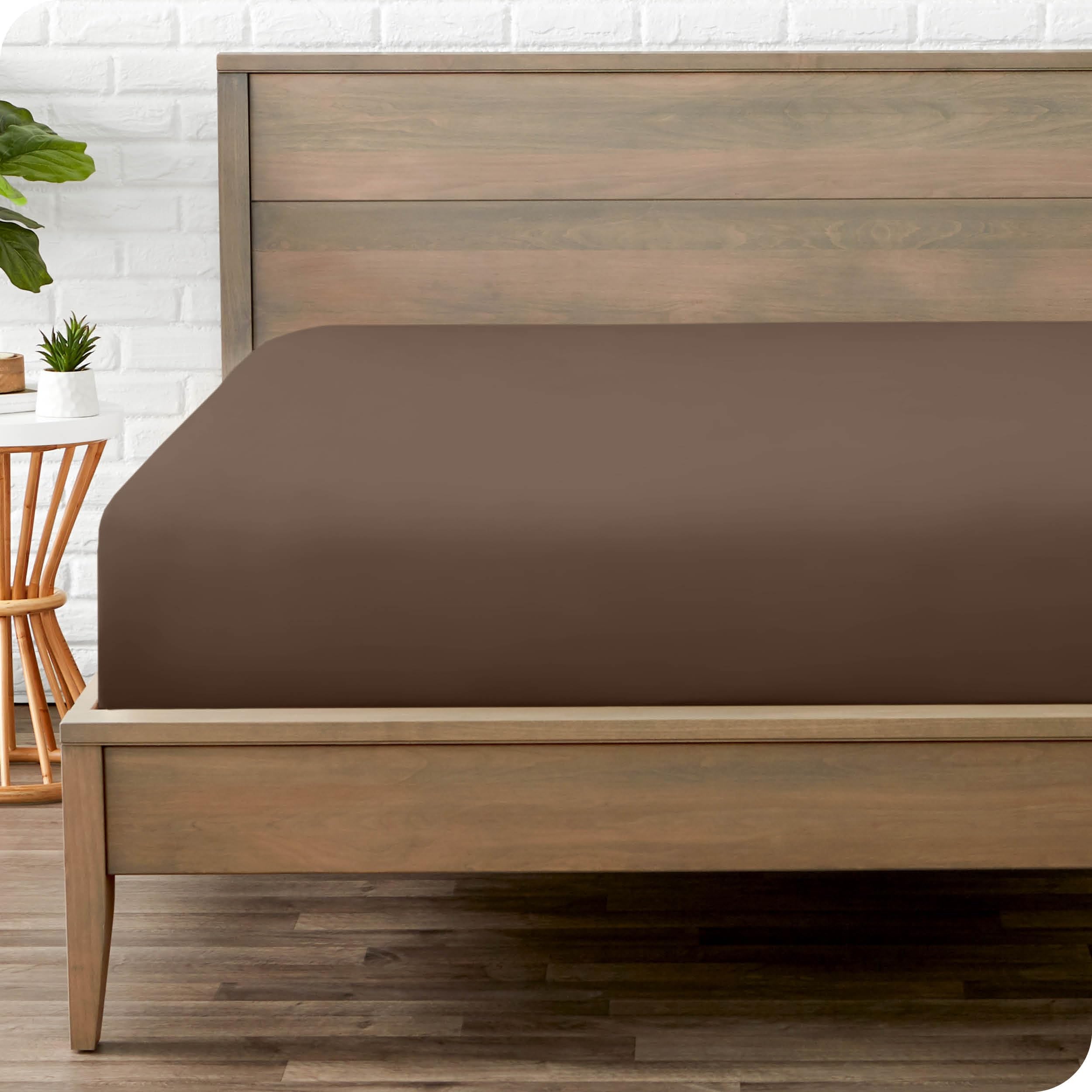 Bare Home Fitted Bottom Sheet Twin Size - Premium 1800 Ultra-Soft - Hotel Luxury - Deep Pocket - Durable and Long Lasting (Twin, White)