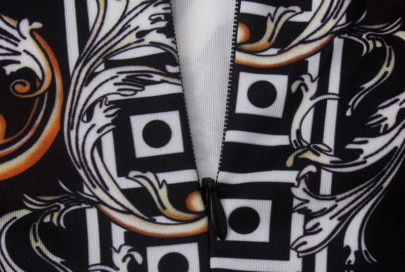 Jumpsuit for Women Sexy Elegant Long Straight Pants Cocktail Printing Jumpsuits Party Club with Zipper