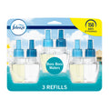 Febreze Plug in Air Freshener, Odor-Fighting Scented Oil Starter Kit, Air Fresheners for Home and Bathroom and Kitchen, Long Lasting for Strong Odors, Ocean Scent, Warmer + 2 Refill