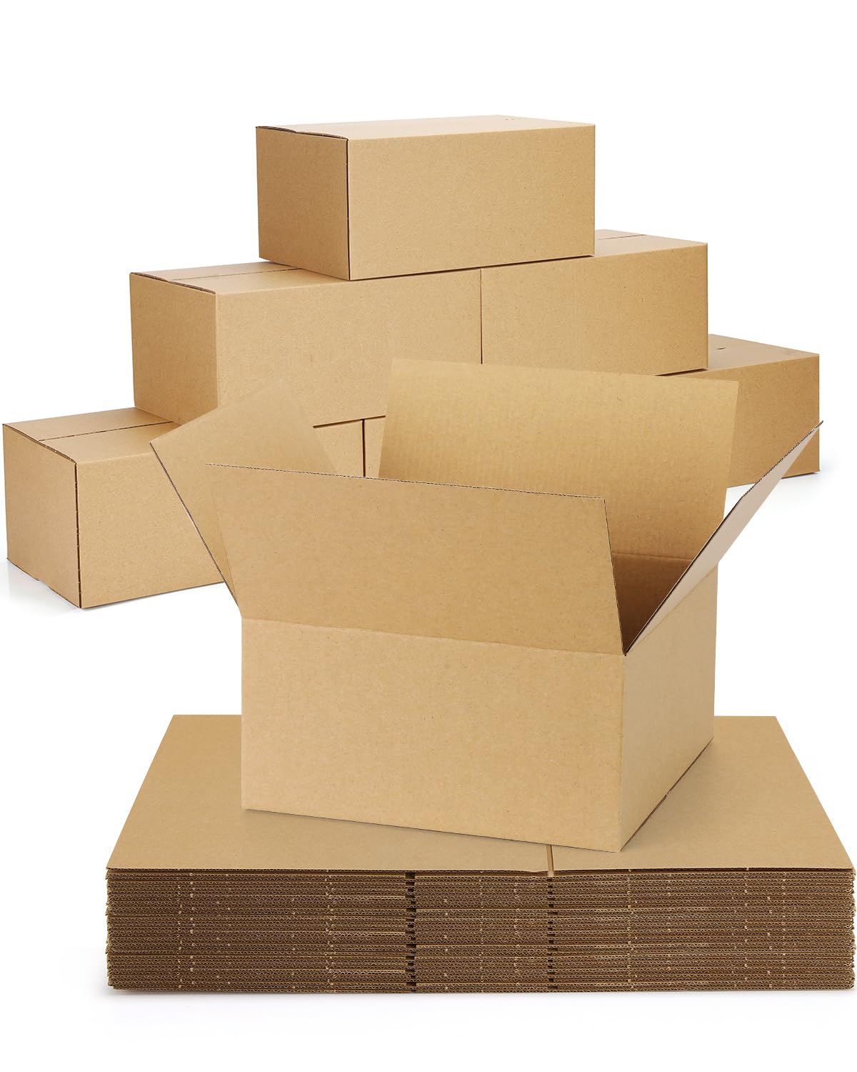 40-Pack-Small-Shipping-Boxes-6x4x4, Corrugated-Cardboard-Boxes-for-Packaging-Small-Business, Brown-Boxes-Mailers