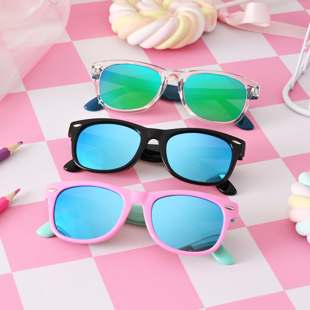 Pro Acme Kids Polarized Sunglasses, Flexible TPEE Frame Shades for Toddler Girls Boys, Ages 3-12