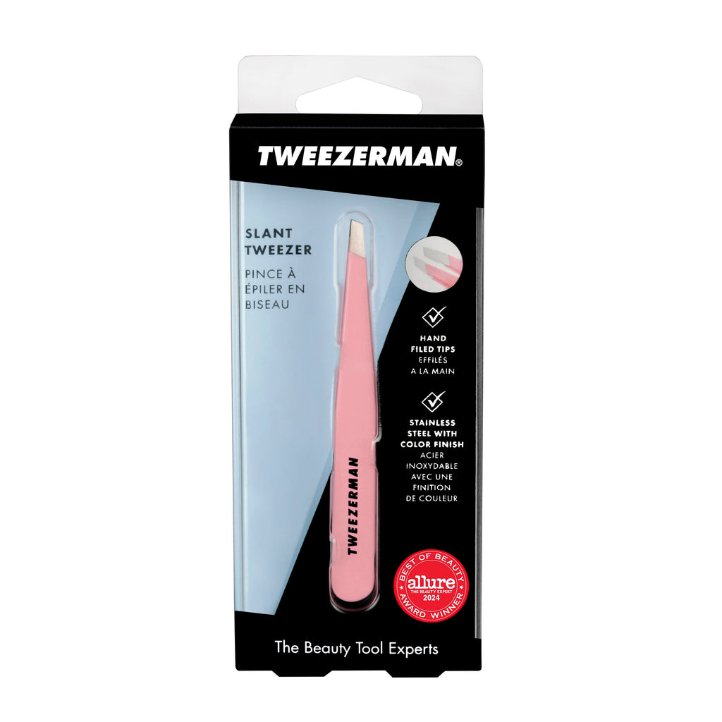 Tweezerman Exclusive 40th Birthday Slant Tweezer - Hair Removal Tweezers, Stainless Steel
