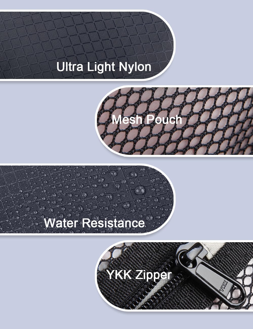 GOX Travel Small Toiletry Bag for Men Nylon Dopp Kit Medicine Bag Travel Organizer Pouch Shave Kits for Teens Toiletry Essentials Bathroom Compact (Black, 7.9 * 3.7 * 2 Inches)