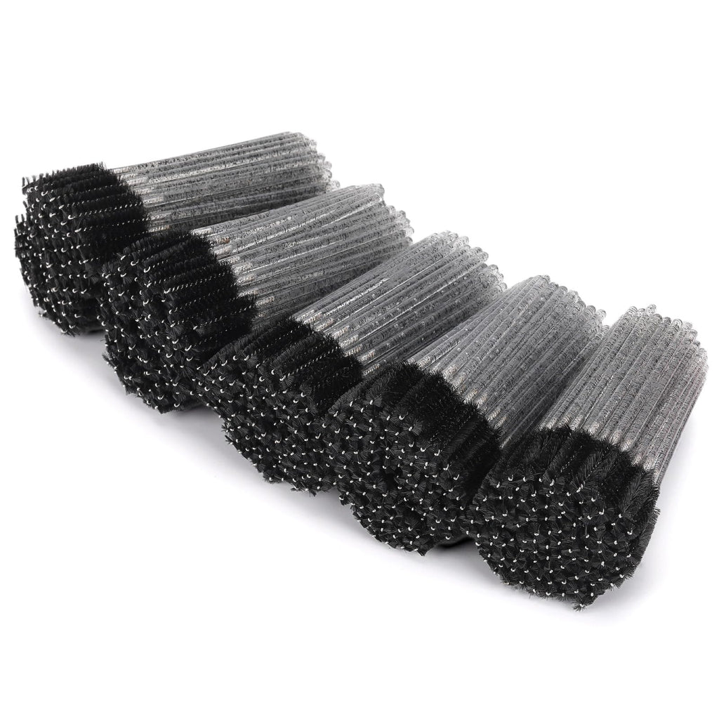 Tbestmax 500 Disposable Mascara Wands Eyelash Brush Spoolies for Eyebrow Eye Lash Extension, Makeup Brushes Applicators Kits - 5 Colors