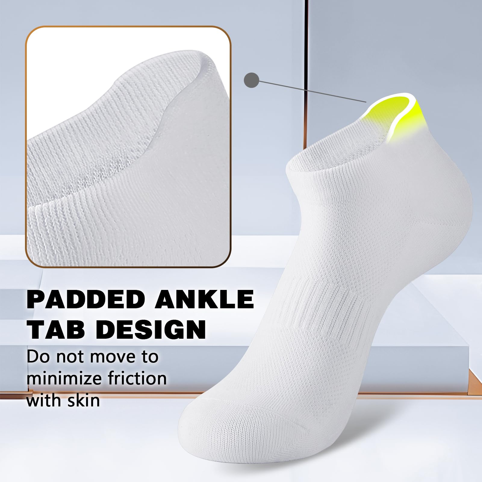 Walifrey Ankle Socks for Women, 6 Pairs Low Cut Athletic Socks for Women Running