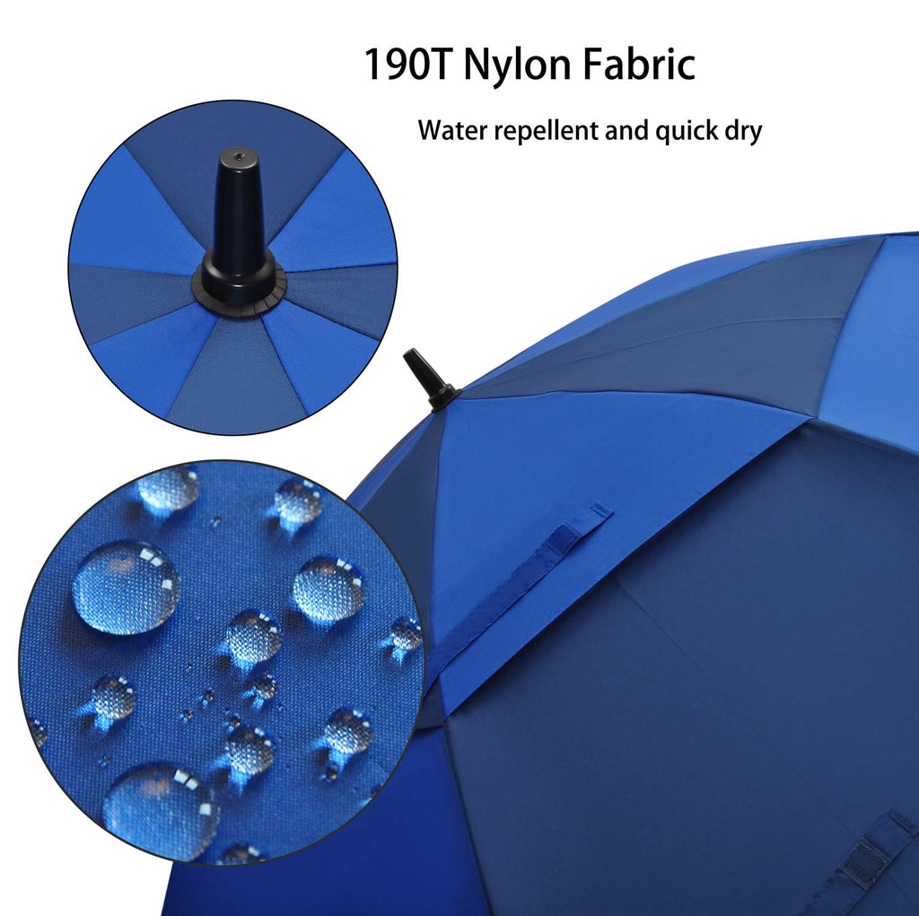 ACEIken Golf Umbrella Large 58/62/68 Inch Automatic Open Golf Umbrella Extra Large Oversize Double Canopy Vented Umbrella Windproof Waterproof for Men and Women