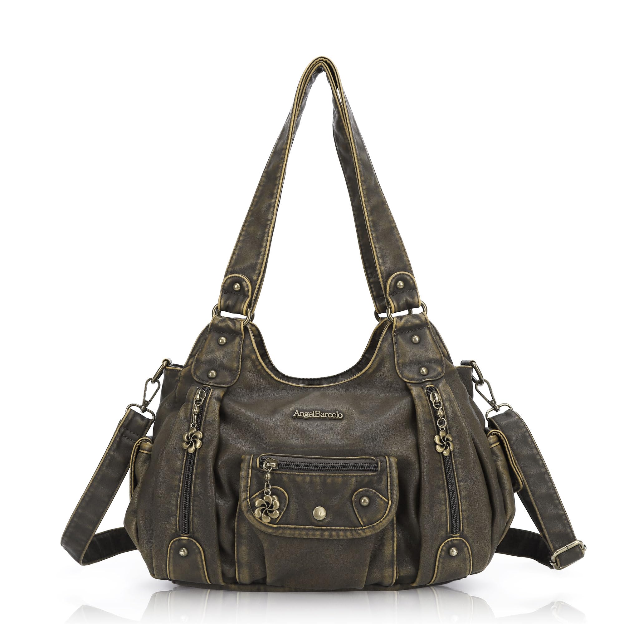 Angel Barcelo Purses for Women Soft PU Leather Shoulder Bag Crossbody Purse and Handbags