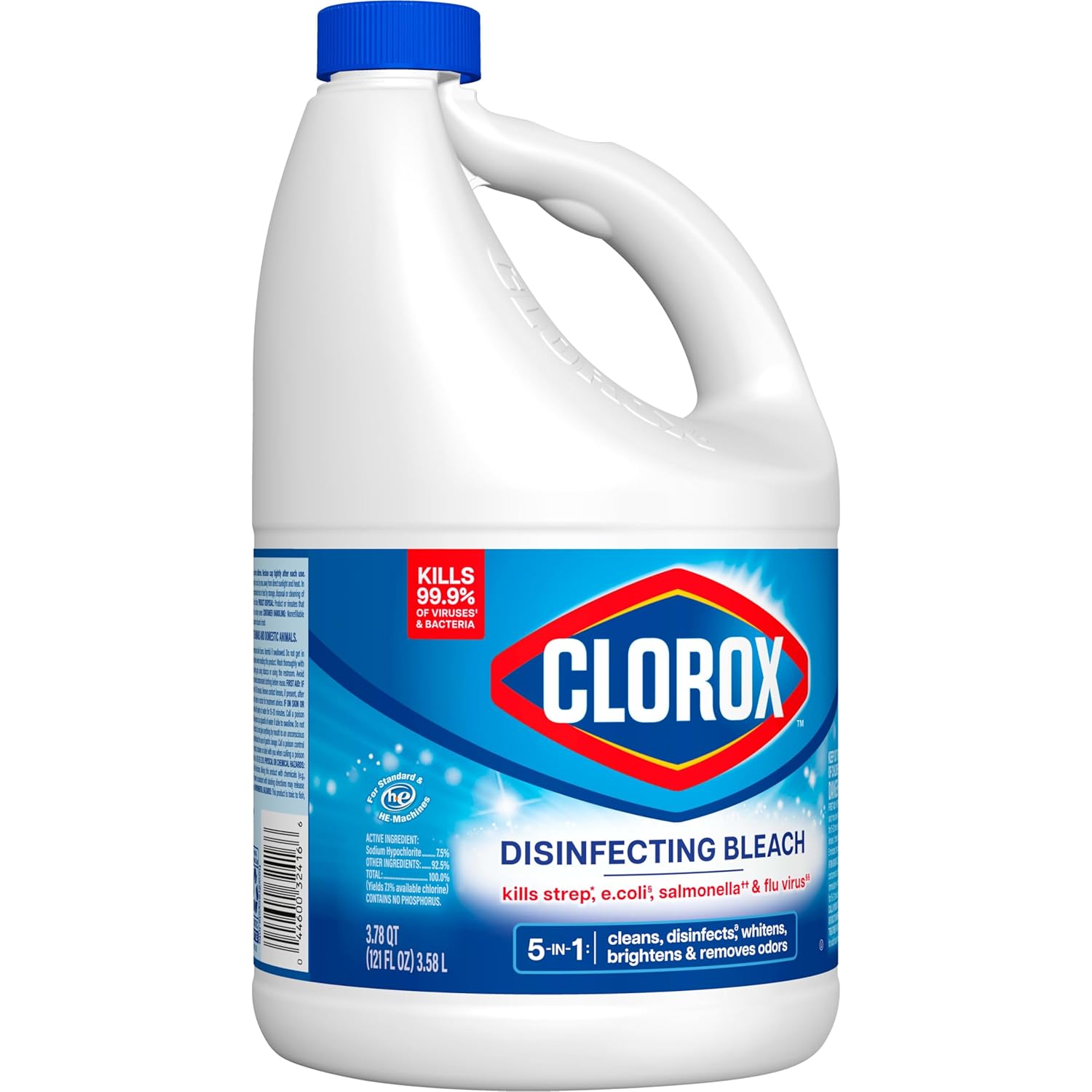 Clorox Disinfecting Bleach, 121 Fluid Ounces (Package May Vary)