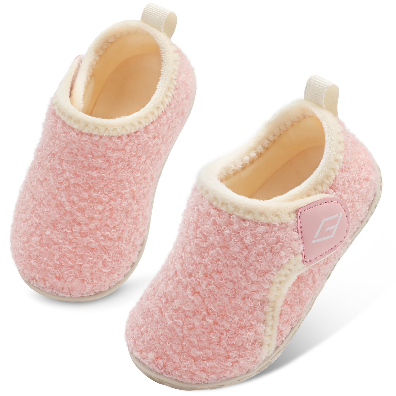 Lefflow Toddler Slippers Boys Girls House Shoes Slip on Baby Sock Shoes Lightweight Outdoor Walking Shoes