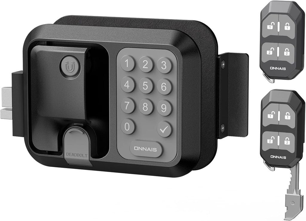 ONNAIS RV Door Lock Replacement – Full Metal Keyless Entry, 10-Digit Keypad, Dual-Door Remote, Backup Key, RV Essential, Ideal Gift for RV Owners