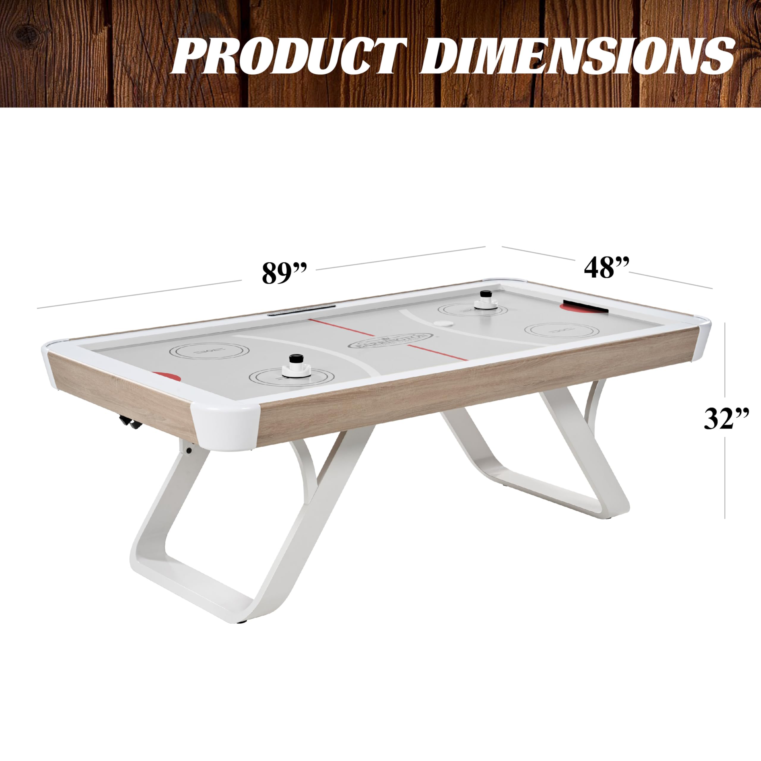 Barrington Billiards Air Hockey Table with Accessories, Perfect for Family Game Rooms | with Accessories