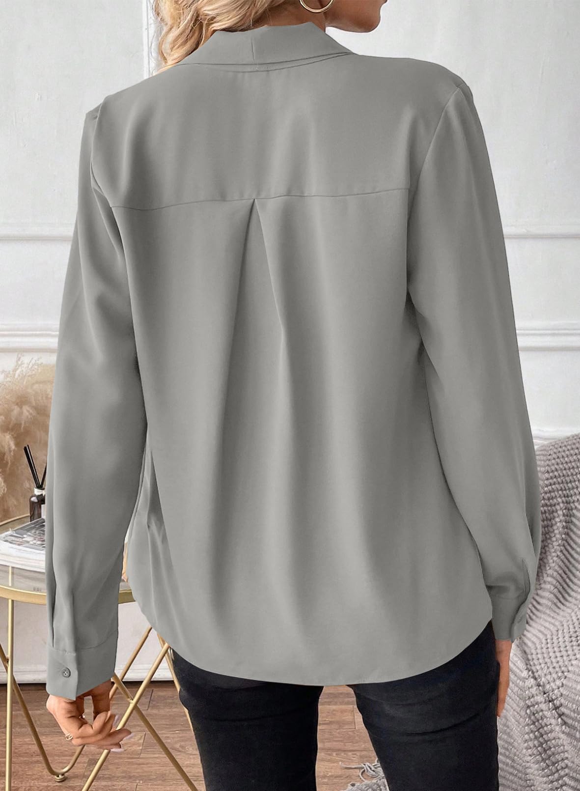 Astylish Women's Bow Tie Neck Tops 2026 Long Sleeve Dressy Loose Casual Elegant Business Work Blouses Shirts