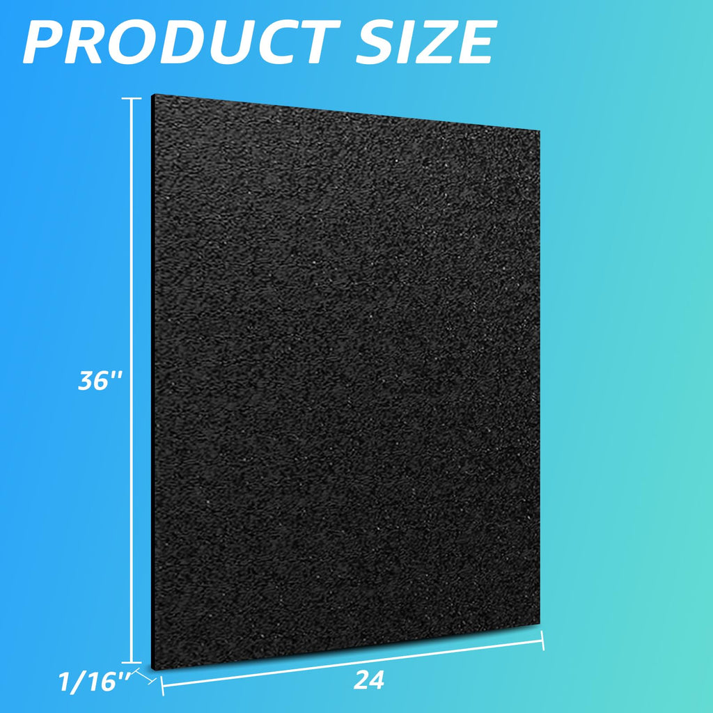 Art3d ABS Plastic Sheets 1/16 Inch Thick 8"x12", 2 Pack - Thermoform Two-Sided Rigid ABS Sheet (Textured Plastic Front & Smooth Back)