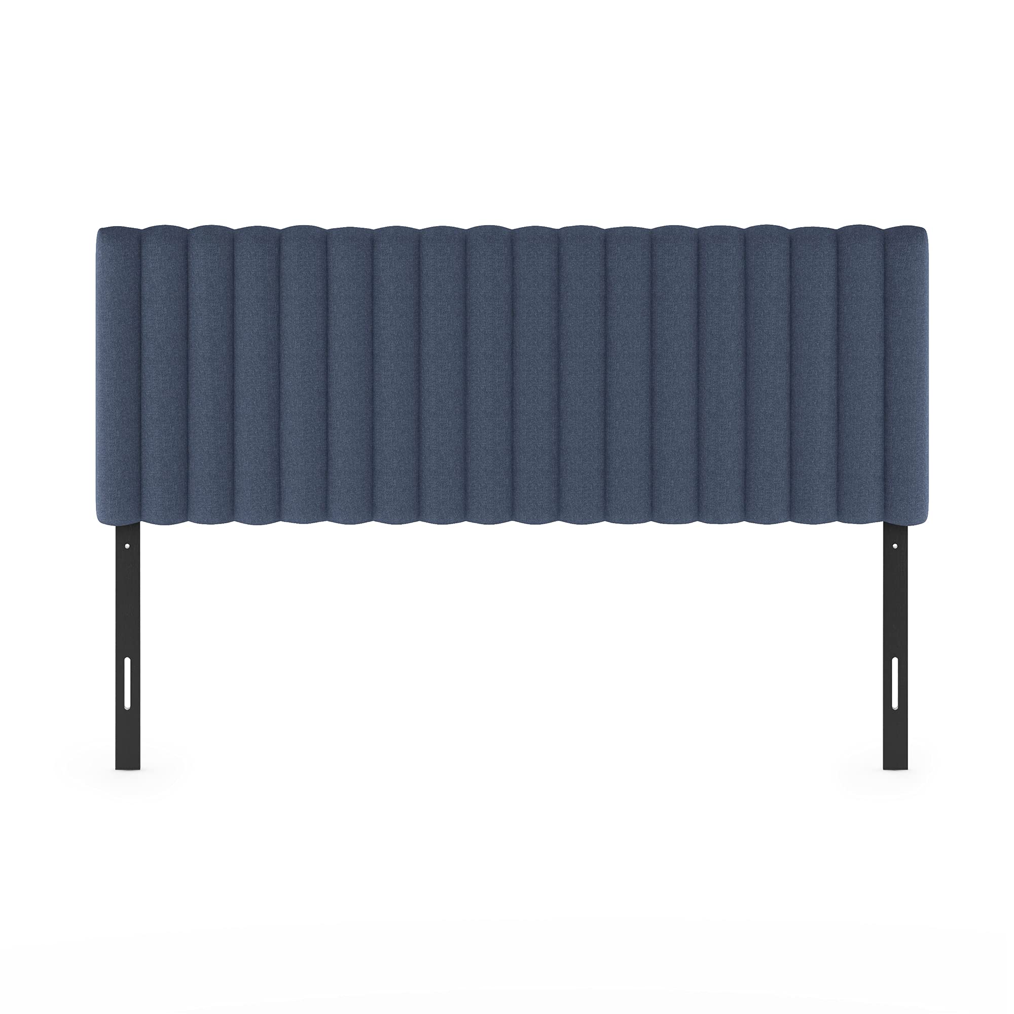 FURINNO Roanne Tufted Headboard, Twin, Black