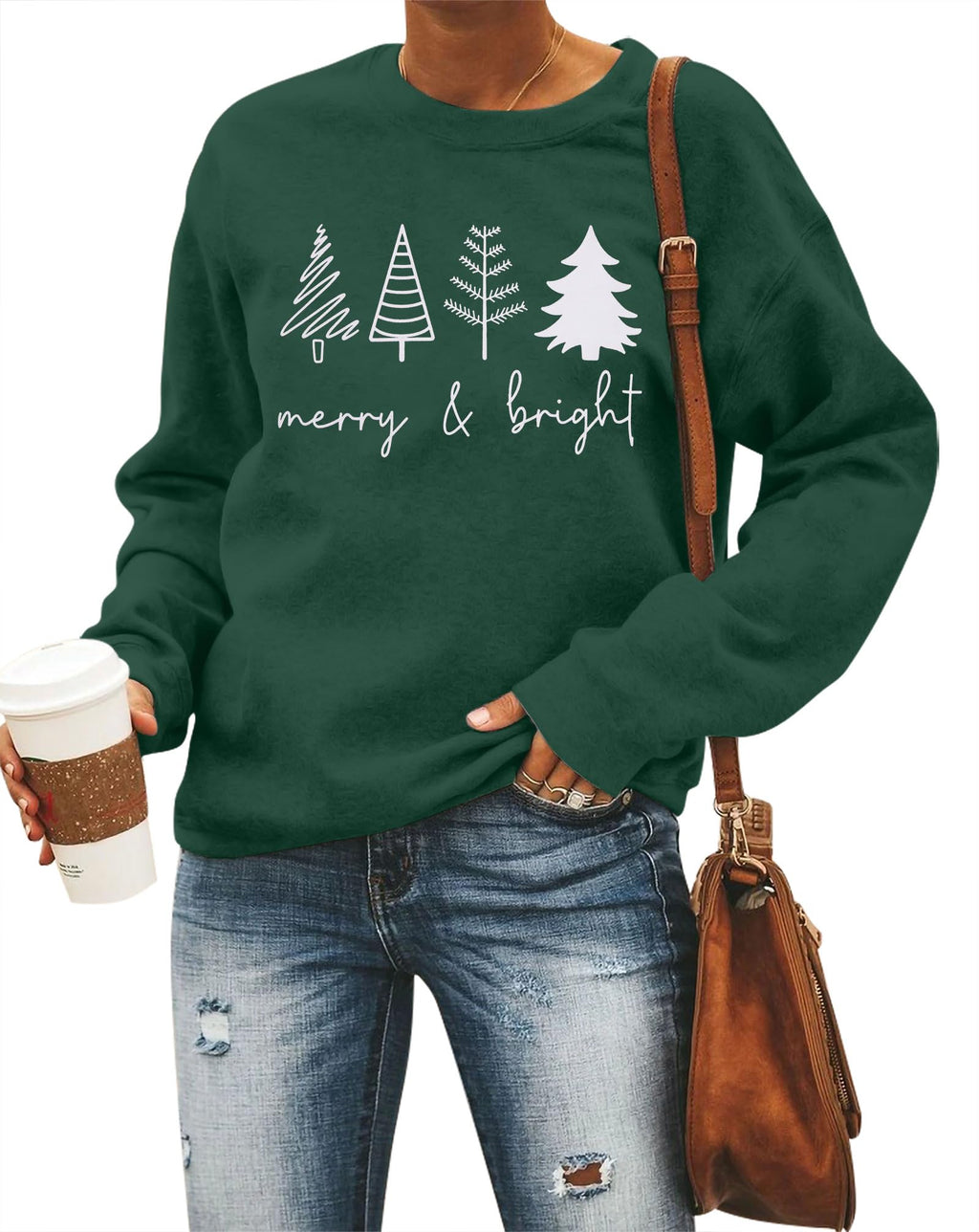Christmas Sweatshirts Women Candy Canes Graphic Sweatshirt Vintage Xmas Long Sleeve Shirt Pullover Tops
