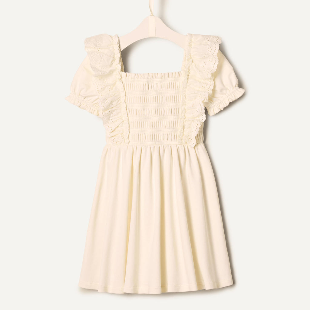 Amazon Essentials x Sofia Grainge Toddler and Baby Girls' Embroidered Knit Dress