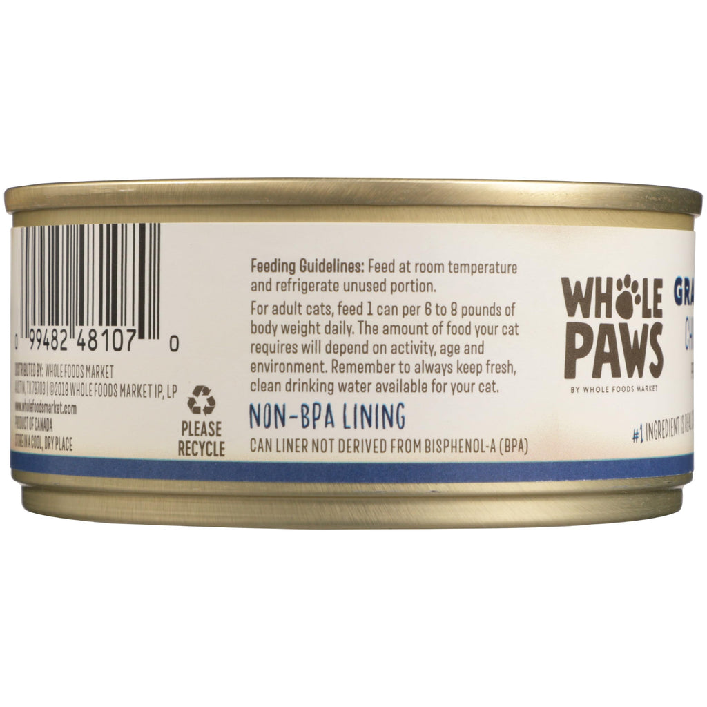 Whole Paws, Grain-Free Wet Cat Food, Chicken Paté, 5.5 Ounce