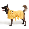 Barkbox Dog Bathrobe Fast Drying with Hook and Loop Closure & Wrap Tie Snuggle, Cute Dogs Clothes, Easy to Clean, Machine Washable, Dog Coats and Tumble Dry Low - Bunny, Medium