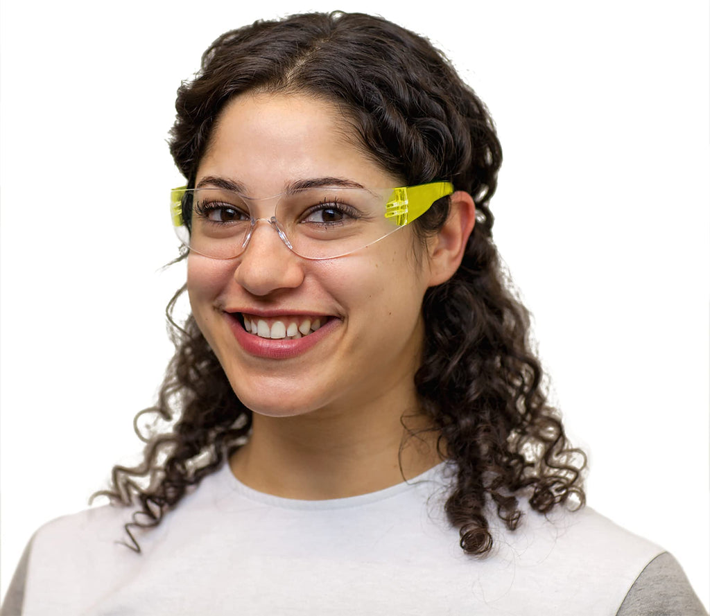 BISON LIFE Clear Safety Glasses – ANSI Z87.1 Certified Scratch & Impact Resistant Eye Protection Goggles for Men & Women