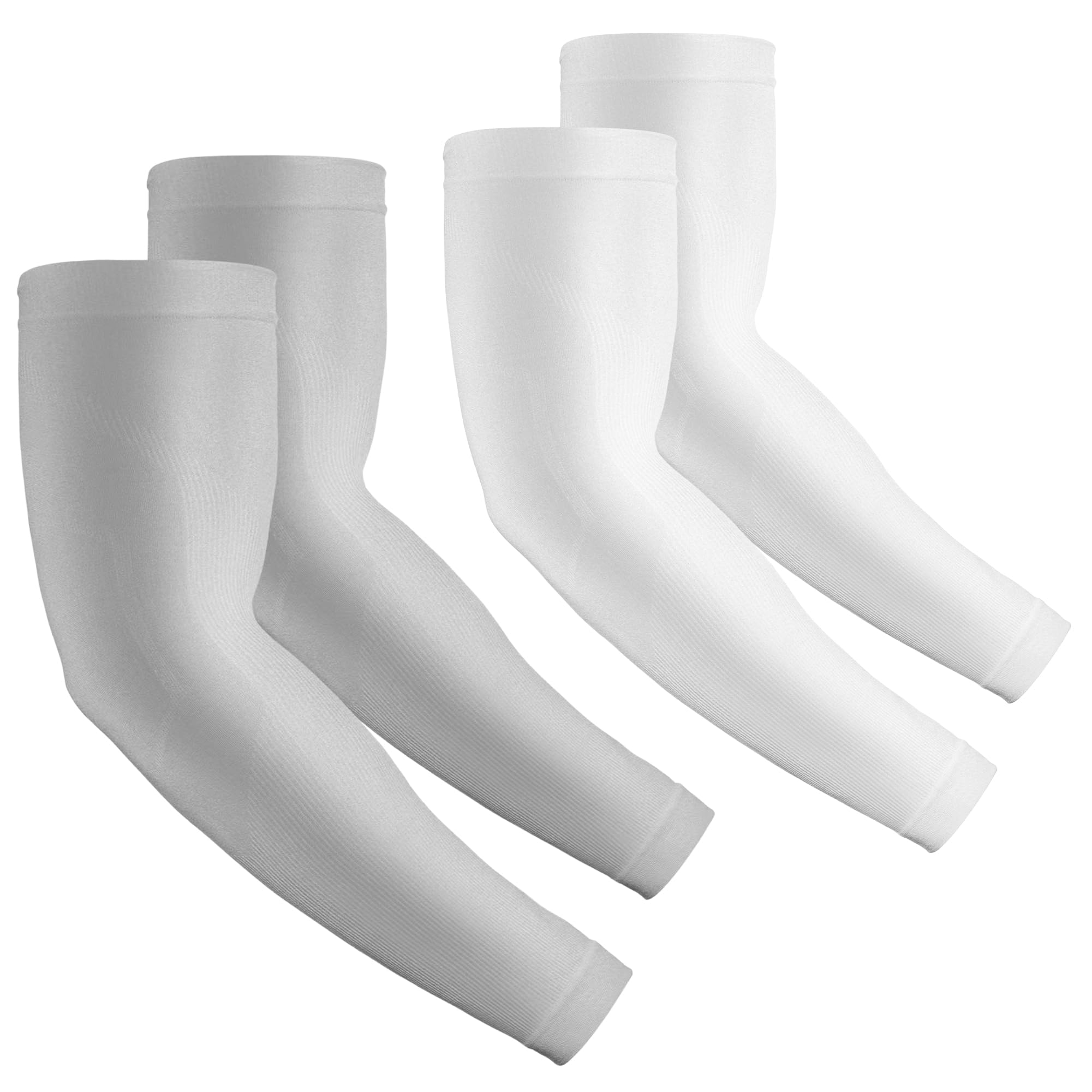 2 Pairs UV Protection Cooling Arm Sleeves Compression Sun Sleeves for Men Women Youth, Tattoo Cover Up, UPF 50