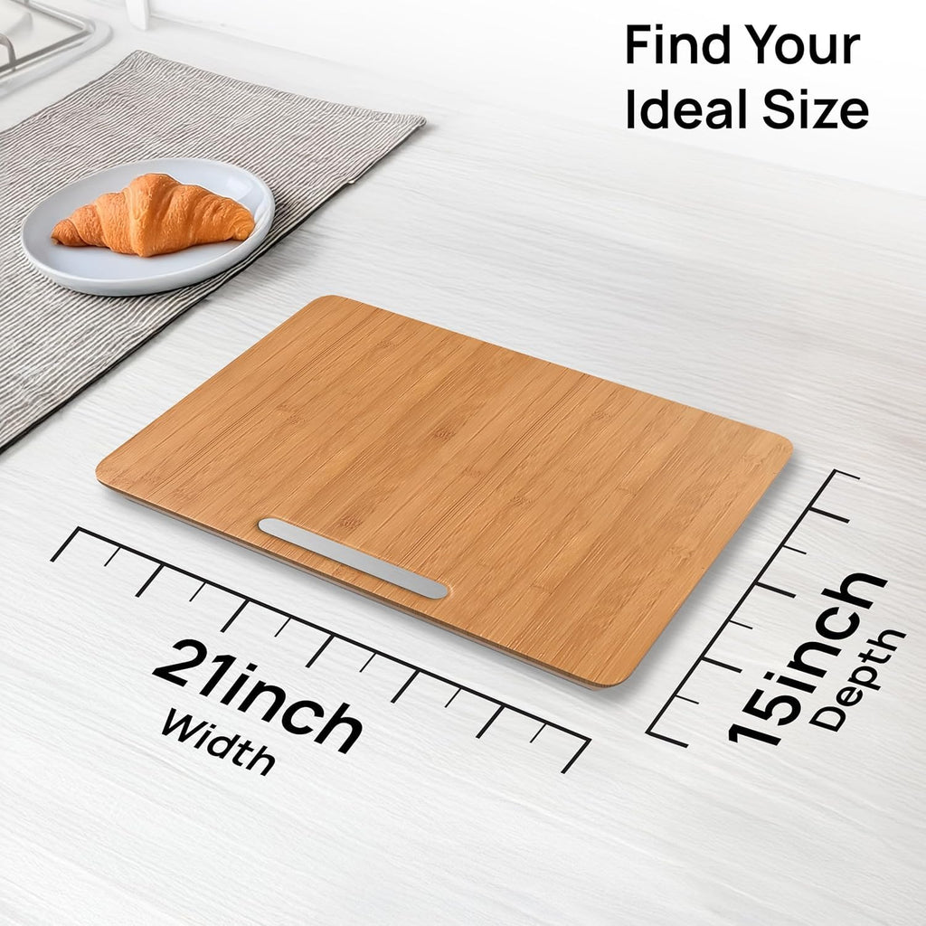 Ibyx Premium Bamboo Mixer Slider for KitchenAid 4.5-5 Qt Tilt-Head Stand Mixer - Food-Grade Appliance Slider Mat for Kitchen Countertop Storage Accessories (Black)