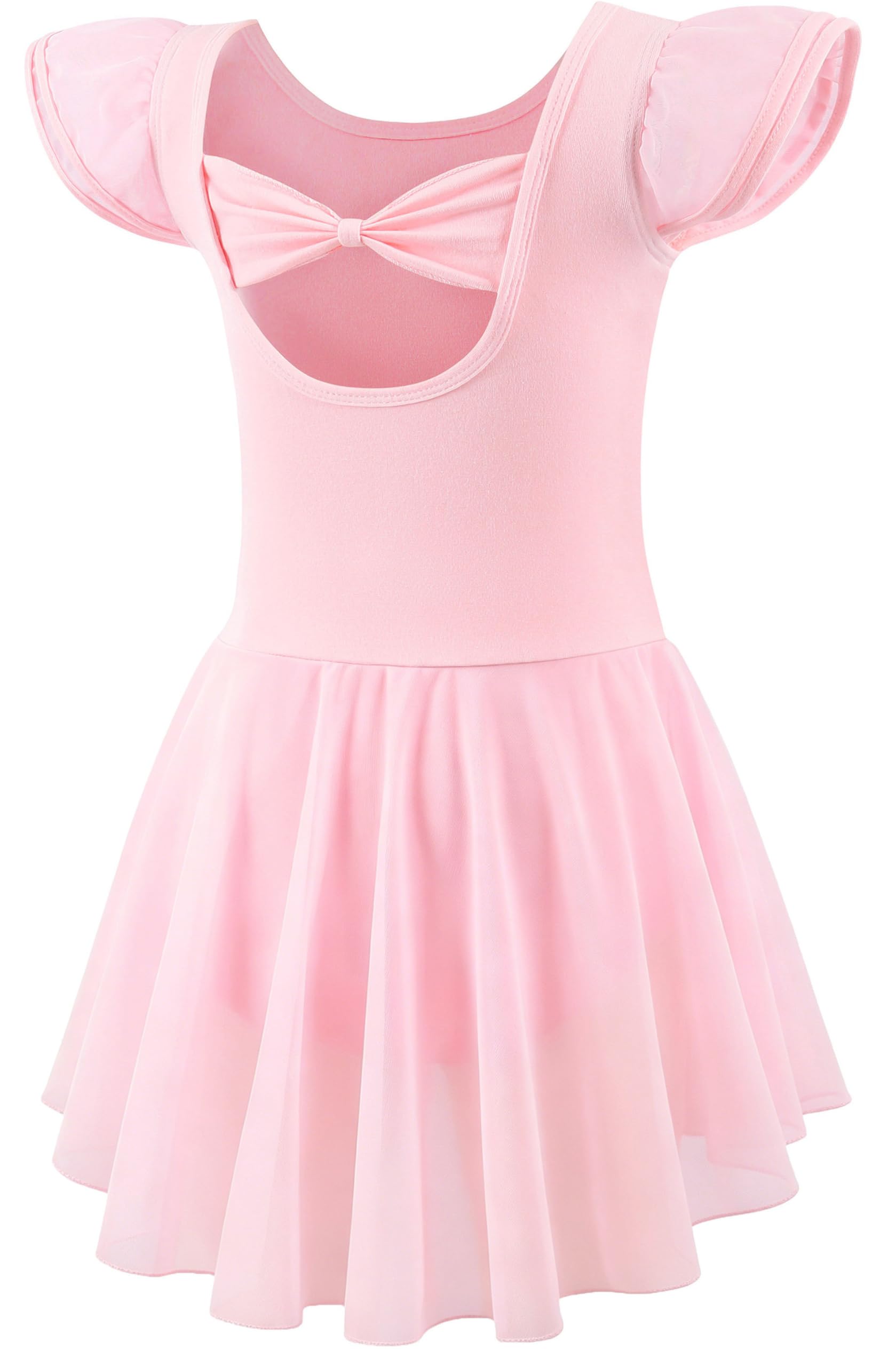 Mecceos Ballet Leotards for Girls Toddler Dance Leotards Short/Long Sleeve Skirt Ballerina Outfits