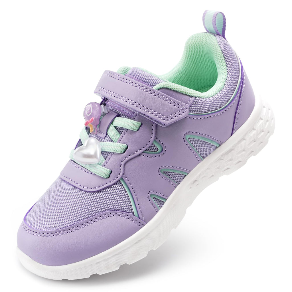 Stelle Girls Sneakers Kids Tennis Shoes with Non-Slip Sole Lightweight Breathable Athletic Sports Running Shoes for Toddler/Little Kid/Big Kid
