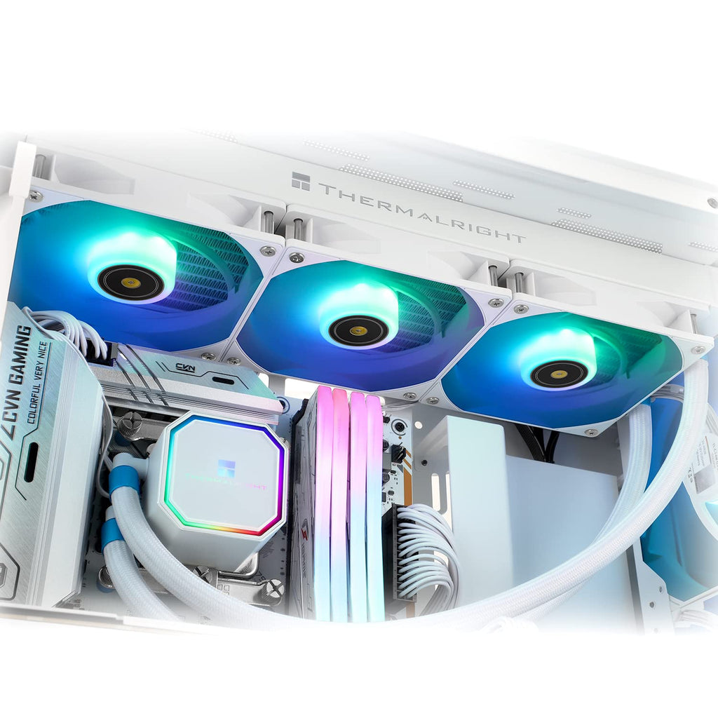 Thermalright Frozen Prism 240 Black CPU Liquid Cooler,Efficient PWM Controlled Pump 3300RPM,TL-E12 Series PWM Fan×2,Water Cooling Computer Parts,for AMD AM4/AM5,Intel LGA1150/1151/1200/1700/1851
